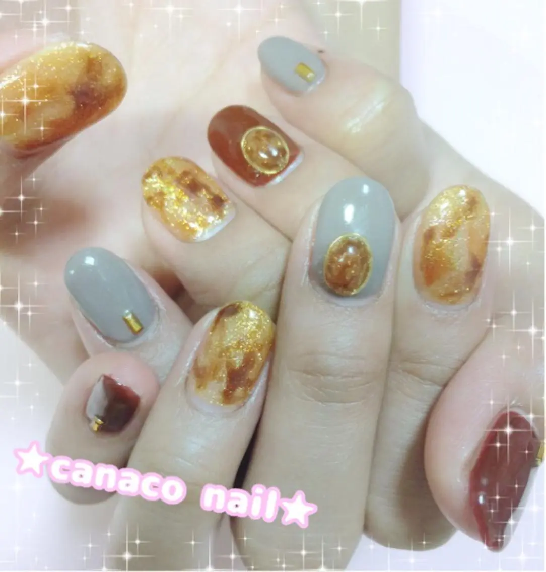 ネイル アートネイル べっ甲ネイル ジェルネイル ストーンネイル ベテランネイル cnc nailのネイルデザイン
