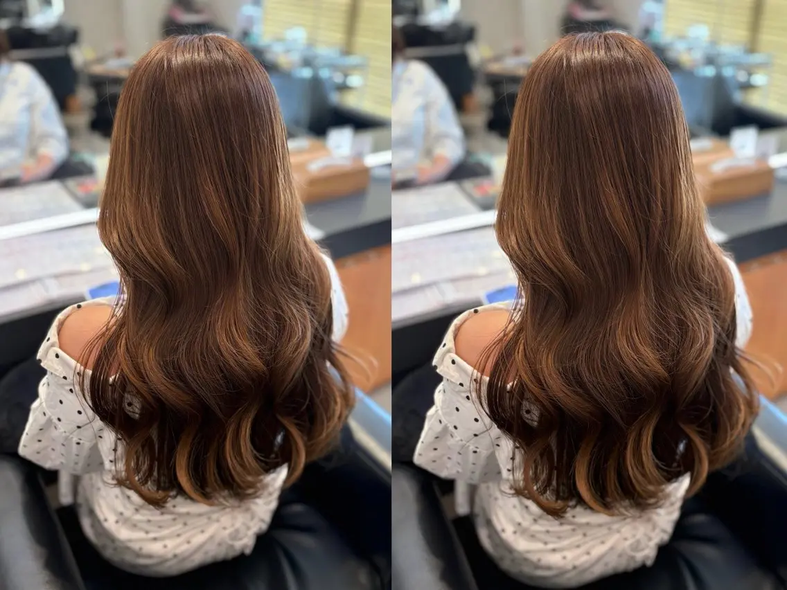ロング 髪質改善・水素カラー ARIA（ému）のヘアスタイル