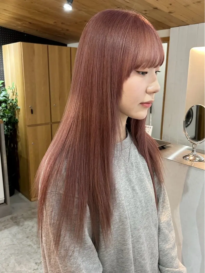 ロング カラー ヘアアレンジ ヘアカラー トリートメント 韓国/ハイトーン/ ボブ🎀MIKU🎀のヘアスタイル