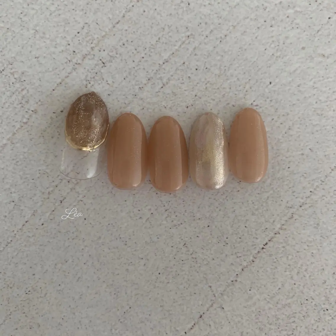 ネイル アートネイル ジェルネイル ワンカラーネイル パラジェル Léa nailのネイルデザイン