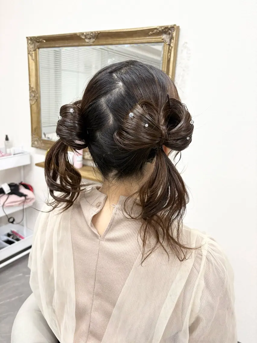 ヘアアレンジ ヘアセット ヘアサロン ミカヅキのヘアスタイル