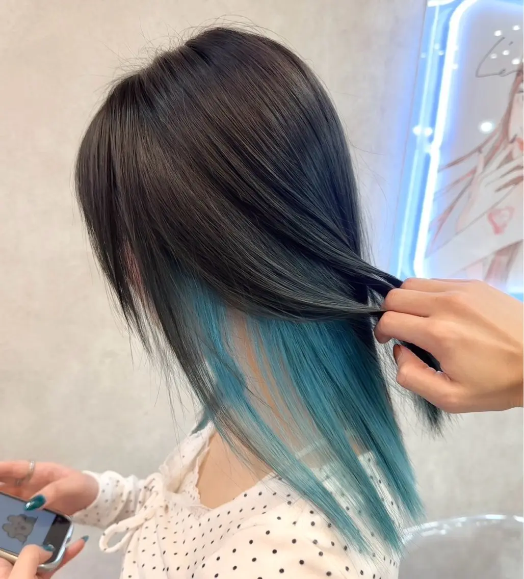 セミロング カラー カット ヘアカラー トリートメント 🎀リオ🎀/ 推しカラーのヘアスタイル