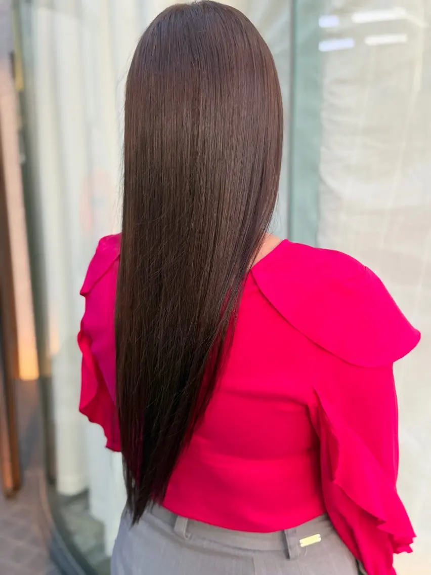ロング ヘアカラー トリートメント 髪質改善🪽 森川☜ ☜ のヘアスタイル