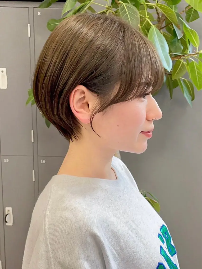 ショート 丸みショート ショートヘア 重里 瑠花のヘアスタイル