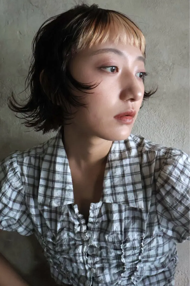 ショート ヘアカラー 似合わせカット ハイトーン/北村優人のヘアスタイル