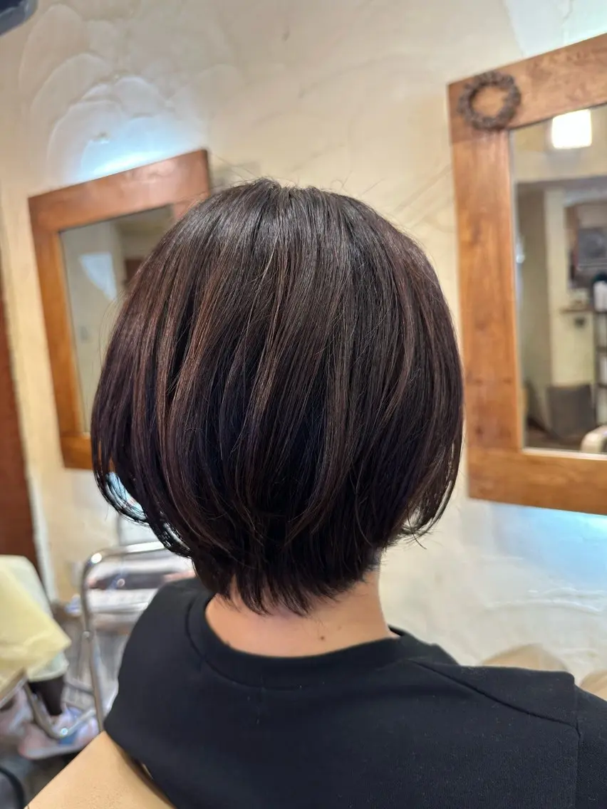 ショート ショートボブ ボブ ショートヘア 冨士 美織のヘアスタイル