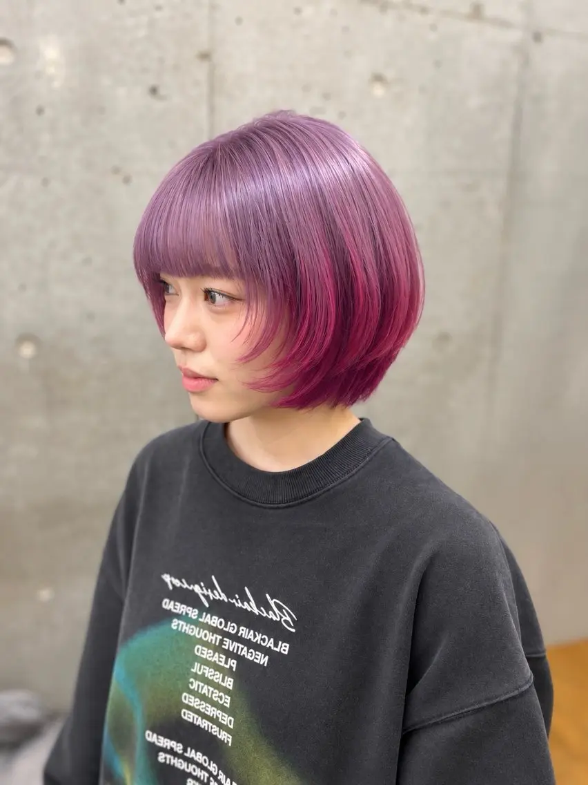 ショート カラー 🌈艶ハイトーン特化 🌈NOZOMUのヘアスタイル