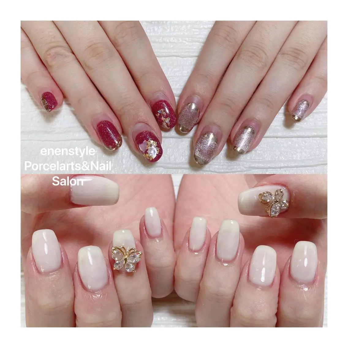 ミディアム ネイル 🐾enen style 🐾のネイルデザイン