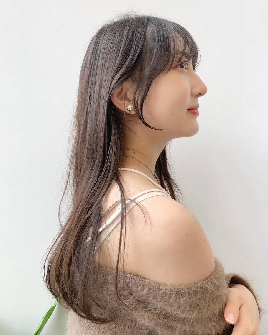 ロング カラー パーマ ヘアアレンジ ⭐️銀座/ショート/ 艶カラー/りょうがのヘアスタイル