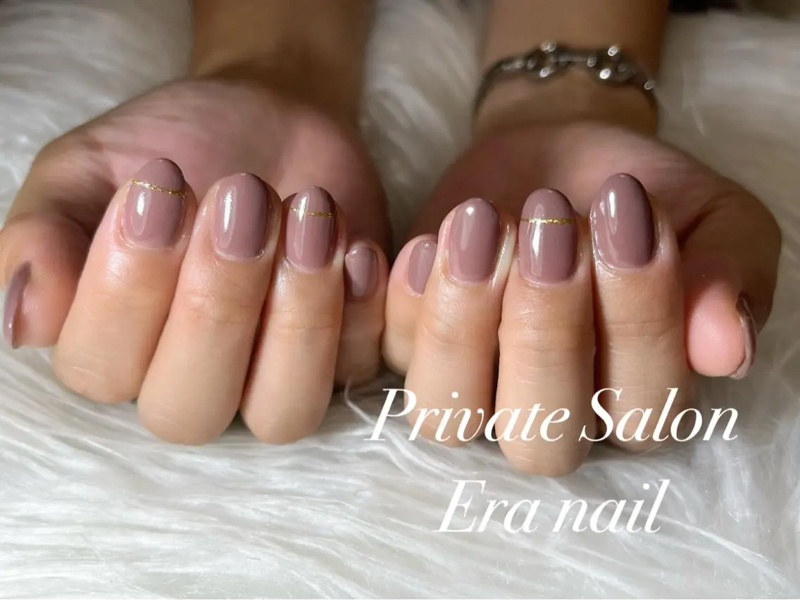 ネイル ラメ(グリッター) ワンカラーネイル ハンドネイル Era nailのネイルデザイン