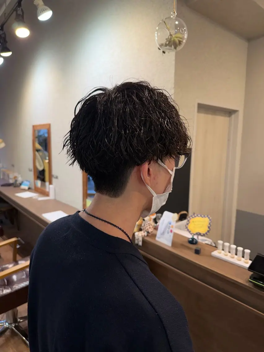 メンズ カット パーマ きむら なみか🪐のヘアスタイル