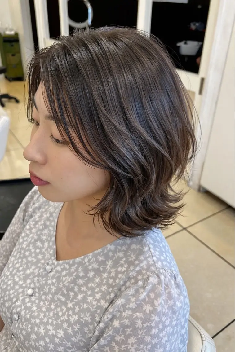 ミディアム カット 金子 直樹のヘアスタイル