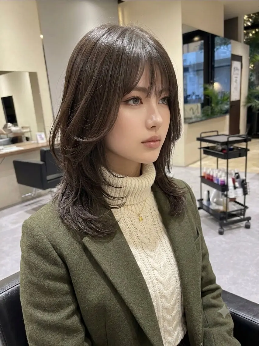 ミディアム 吉原 星稀のヘアスタイル