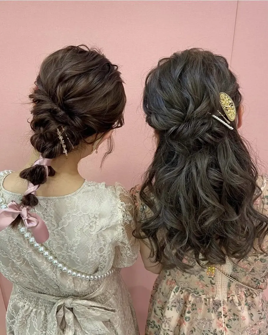 ヘアアレンジ nanaka 🤍韓国ワンホンヘアのヘアスタイル