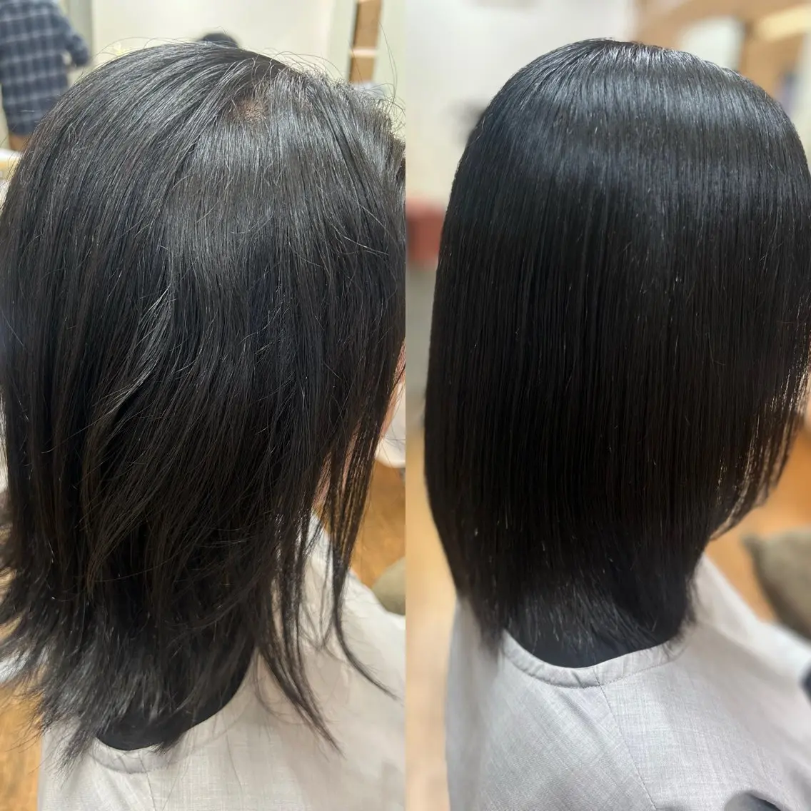 ミディアム 神谷 千明のヘアスタイル