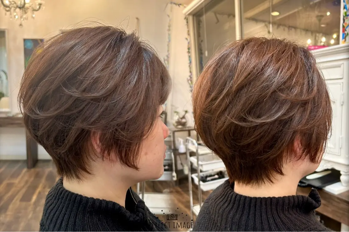 ショート カラー 大川 真矢のヘアスタイル