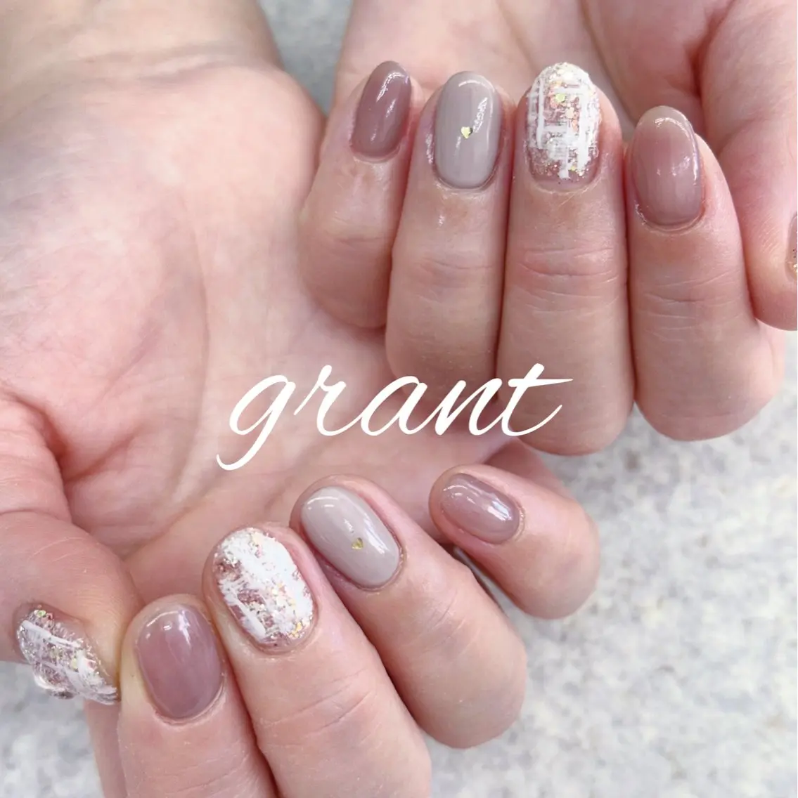 ネイル 冬ネイル ハンドネイル nailsalon grantのネイルデザイン