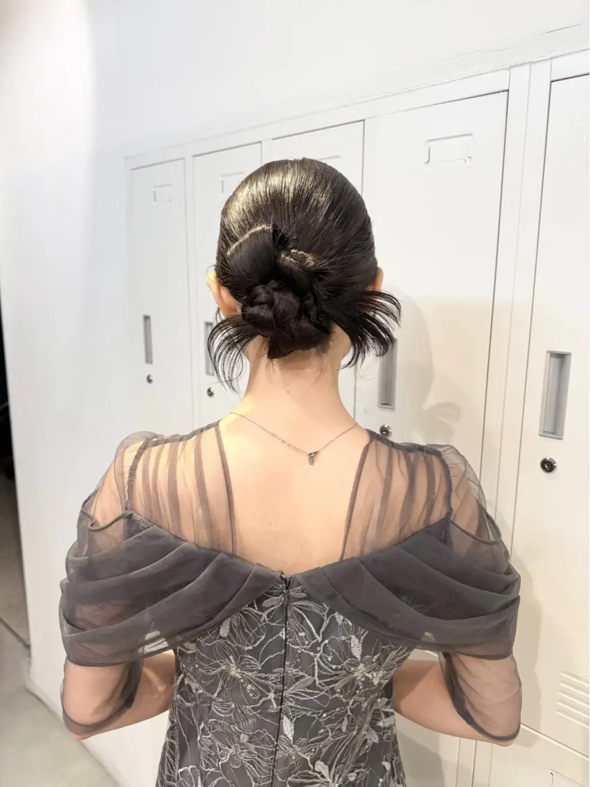 ミディアム ヘアアレンジ ヘアセット 🌷レイヤーカット/ フルキシオリ🌷のヘアスタイル