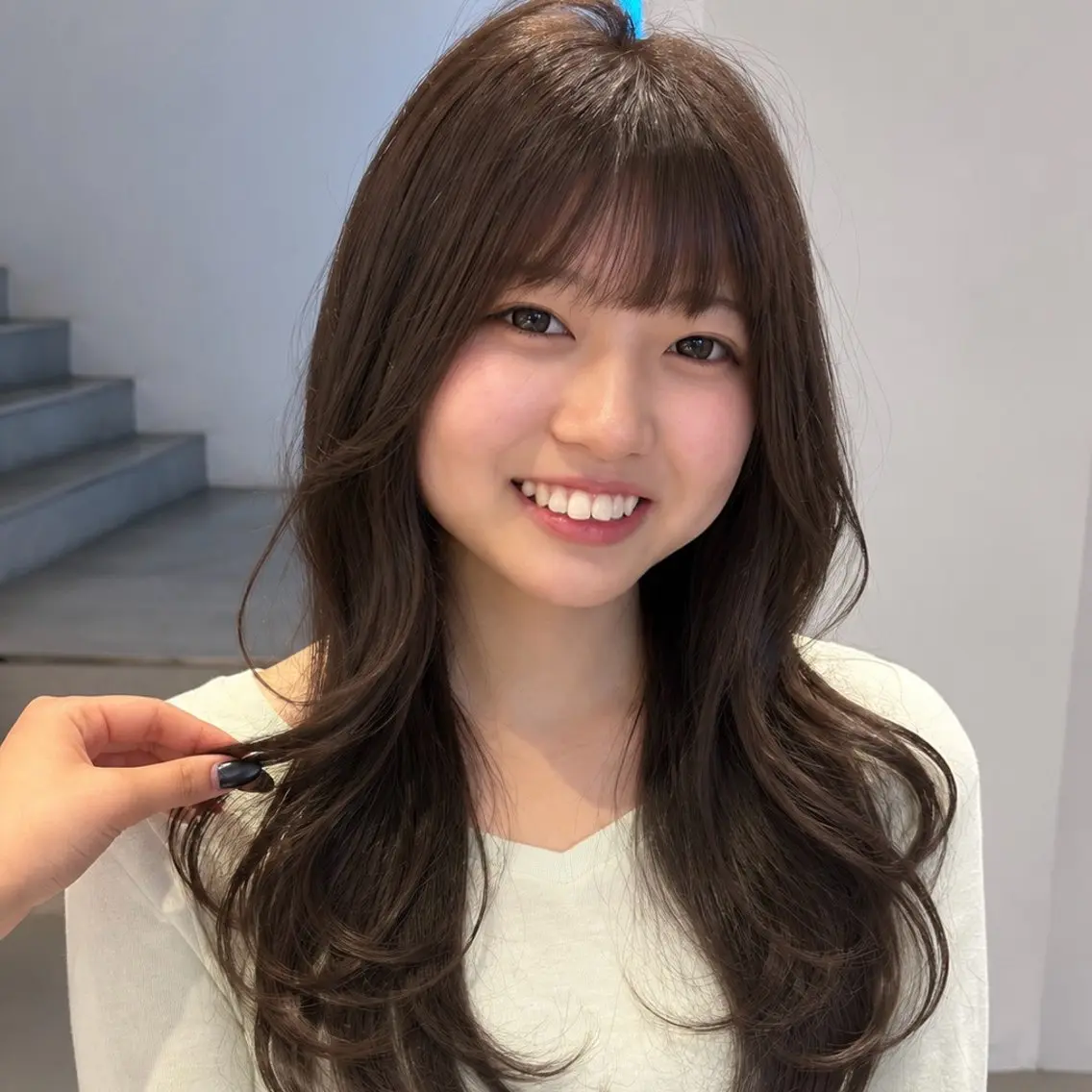 カラー ブラウンカラー 透明感カラー ハイトーンカラー ヘアカラー 透明感カラー/レイヤ ーカットりこ🤎🫧のヘアスタイル
