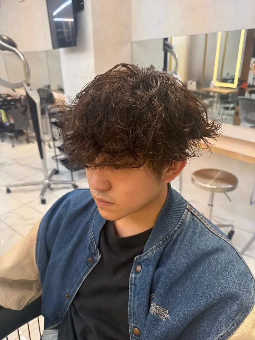 メンズ メンズパーマ 本田 有里のヘアスタイル