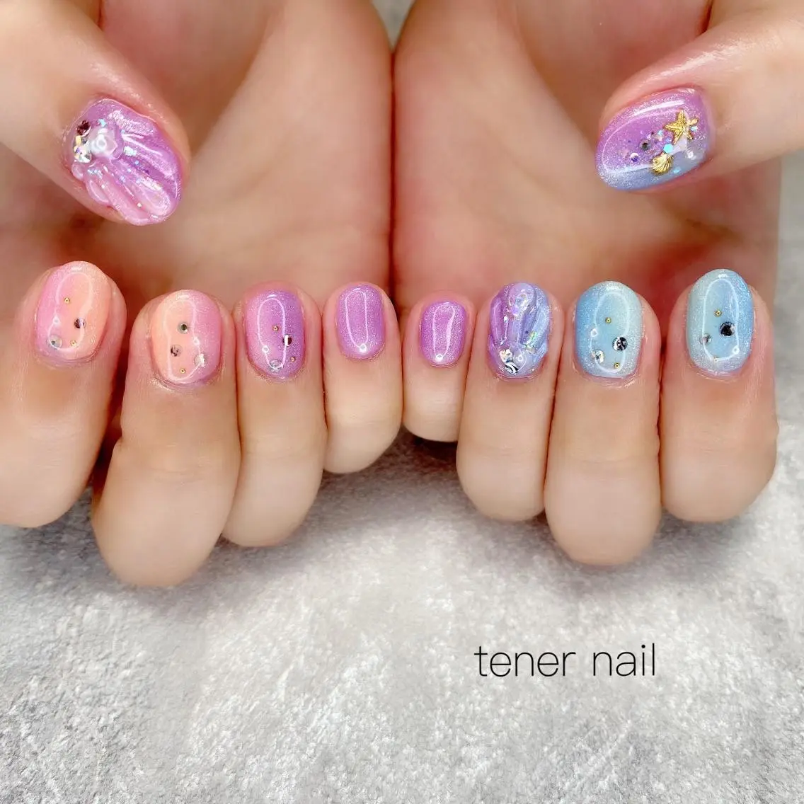 ネイル 夏ネイル テネルネイル tener nailのネイルデザイン