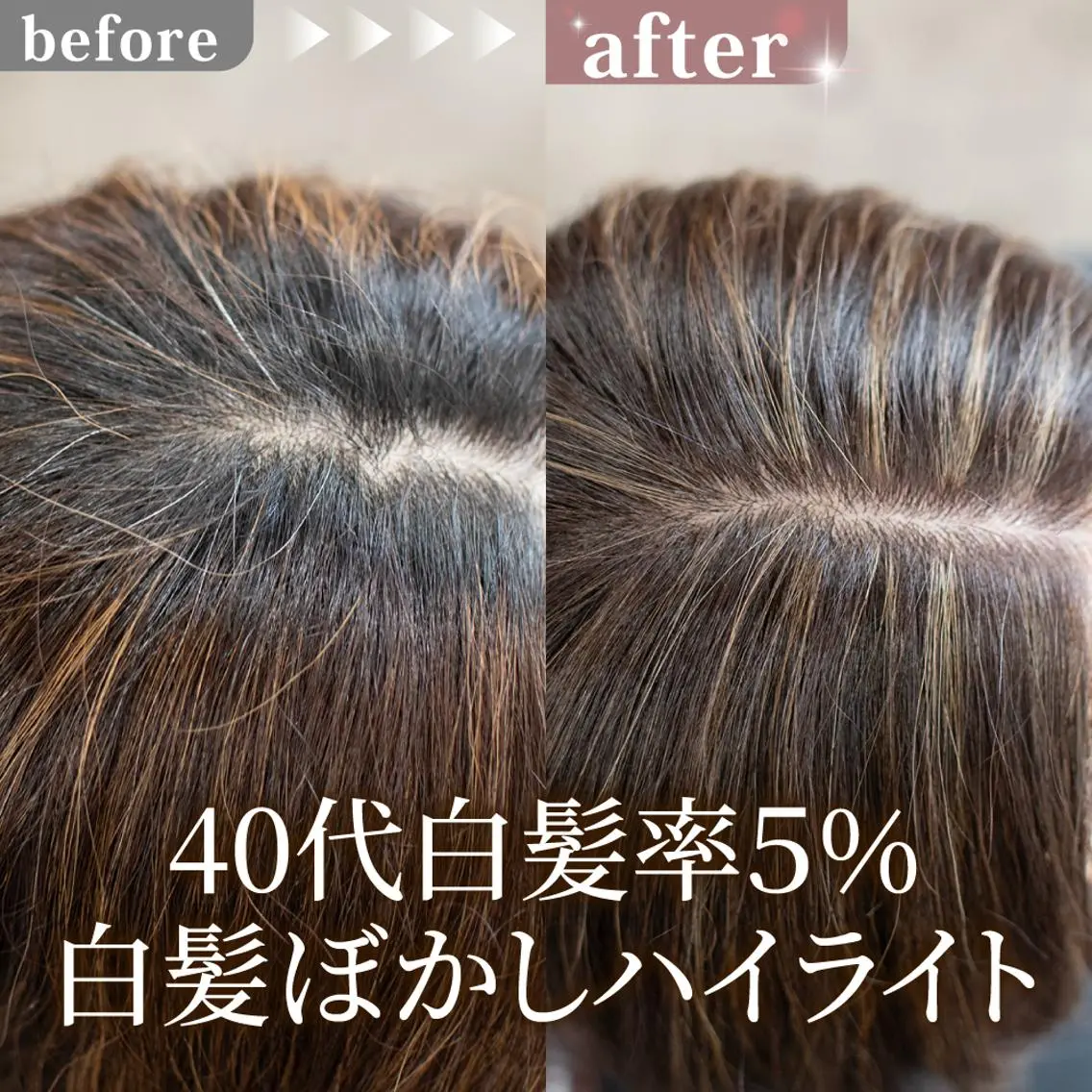 ミディアム カラー ハイライトカラー ハイライト カット ヘアカラー トリートメント 白髪ぼかしハイライト 【亀有】山本のヘアスタイル