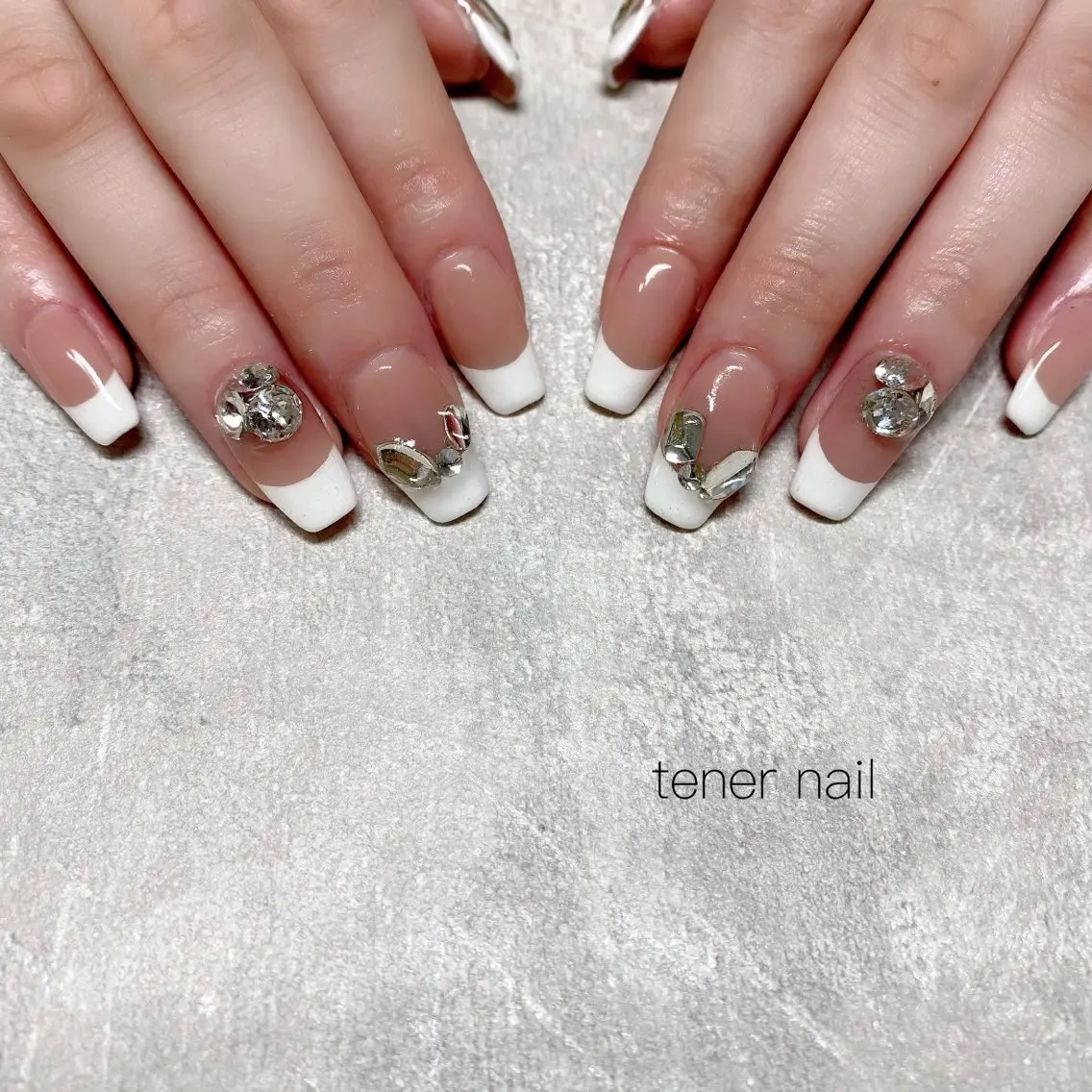 ネイル フレンチネイル ハンドネイル テネルネイル tener nailのネイルデザイン
