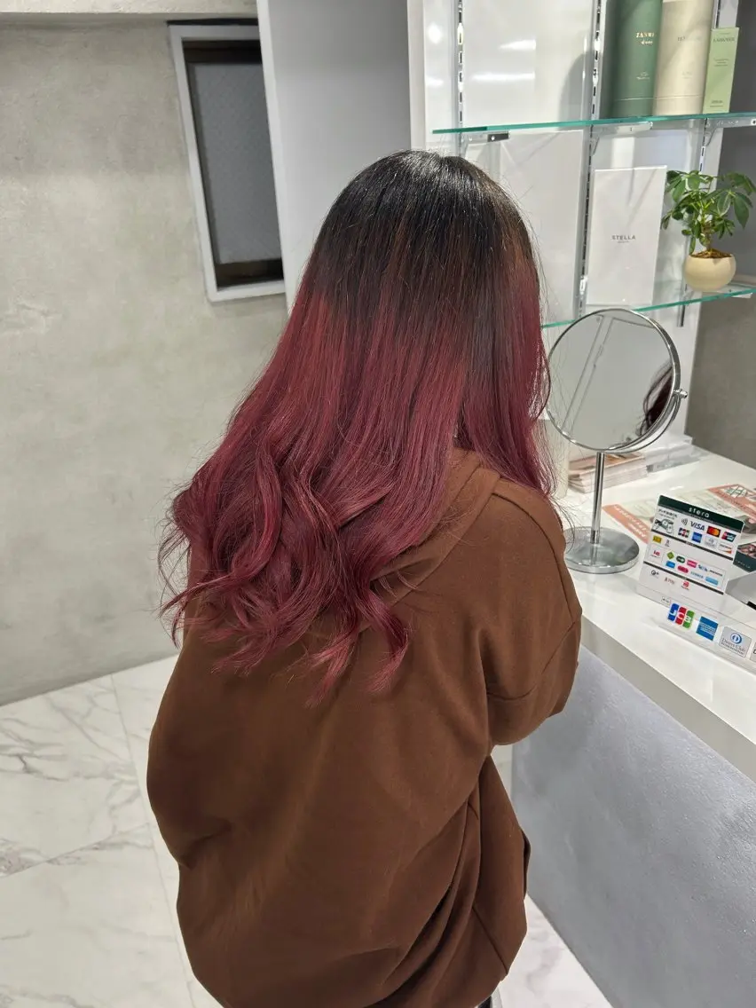 カラー ヘアカラー ️💜akari💜 ハイトーン/レイヤーのヘアスタイル