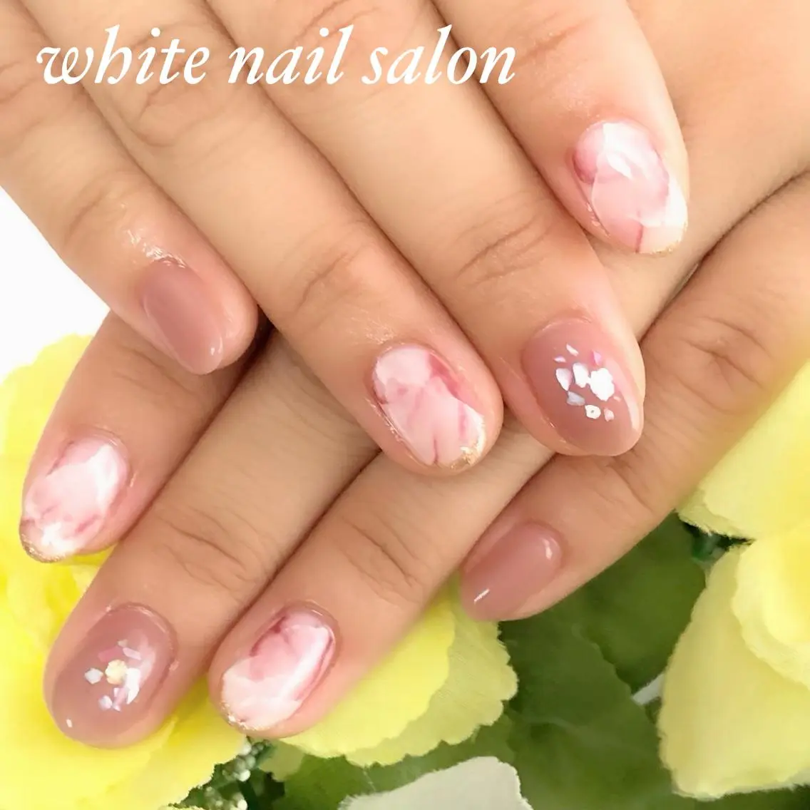 ネイル アートネイル フレンチネイル ジェルネイル ハードジェル 持ち込み ハンドネイル white nail salonのネイルデザイン