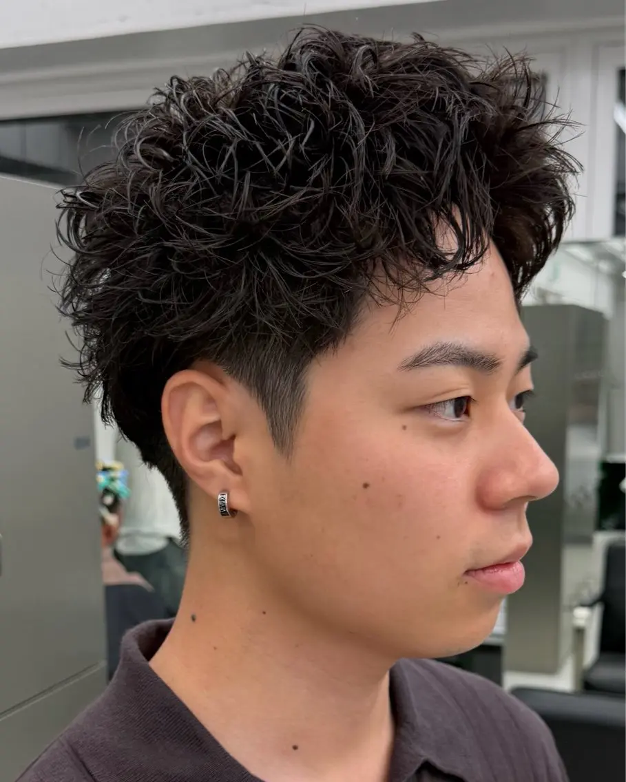 ショート パーマ メンズ カット パーマ メンズ特化/ ルーズパーマ/TOIのヘアスタイル