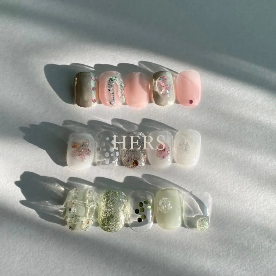 ネイル アートネイル ニュアンスネイル 春ネイル ハンドネイル 草加ニュアンスネイル 🌚hersのネイルデザイン