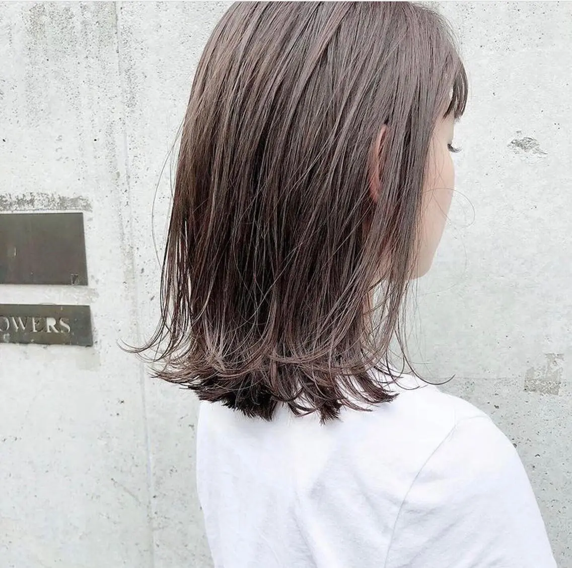 ミディアム カラー カット ヘアカラー トリートメント HATSUMEI ゆうまのヘアスタイル