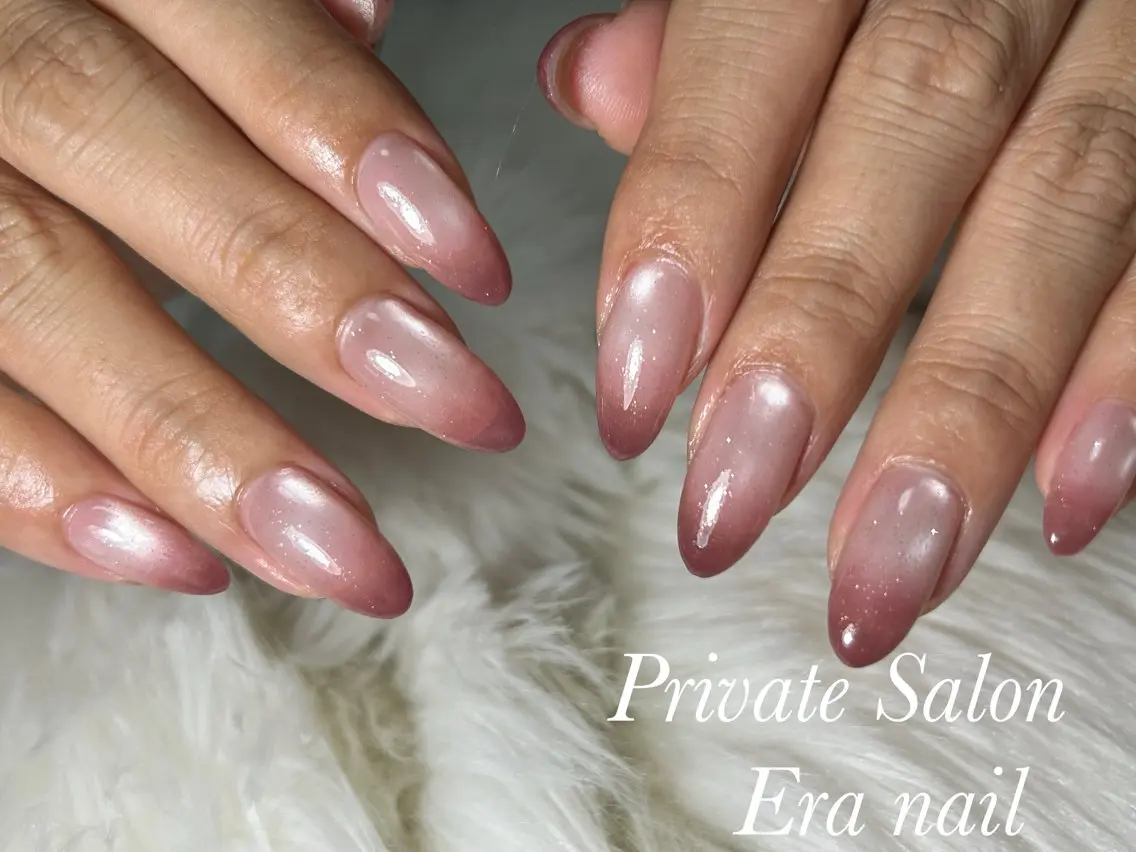 ネイル グラデーション マグネットネイル ハンドネイル Era nailのネイルデザイン