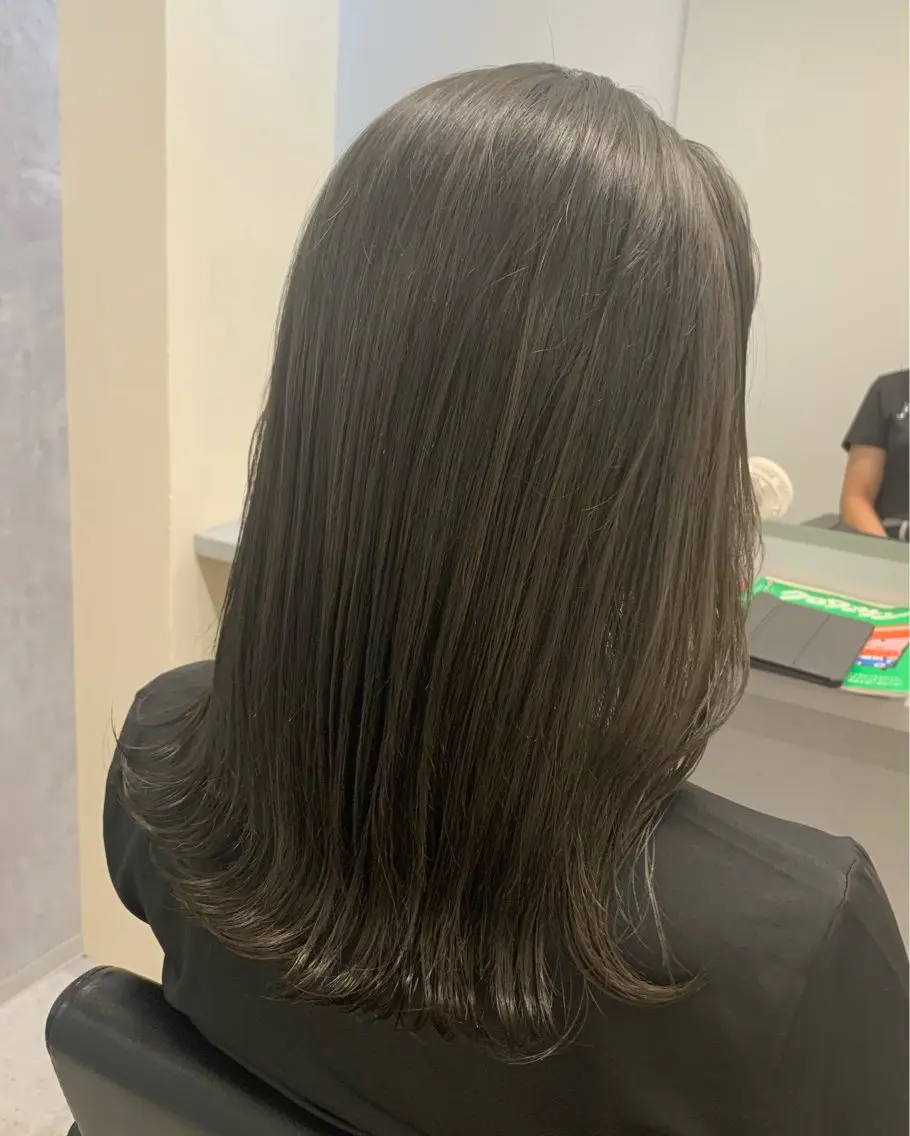 ミディアム カット ヘアカラー トリートメント ideal心斎橋 ☆片山☆のヘアスタイル