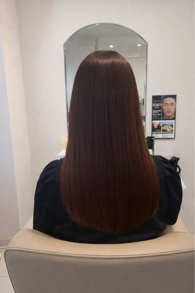 ロング パーマ ストレートパーマ 髪質改善 川島　広大のヘアスタイル