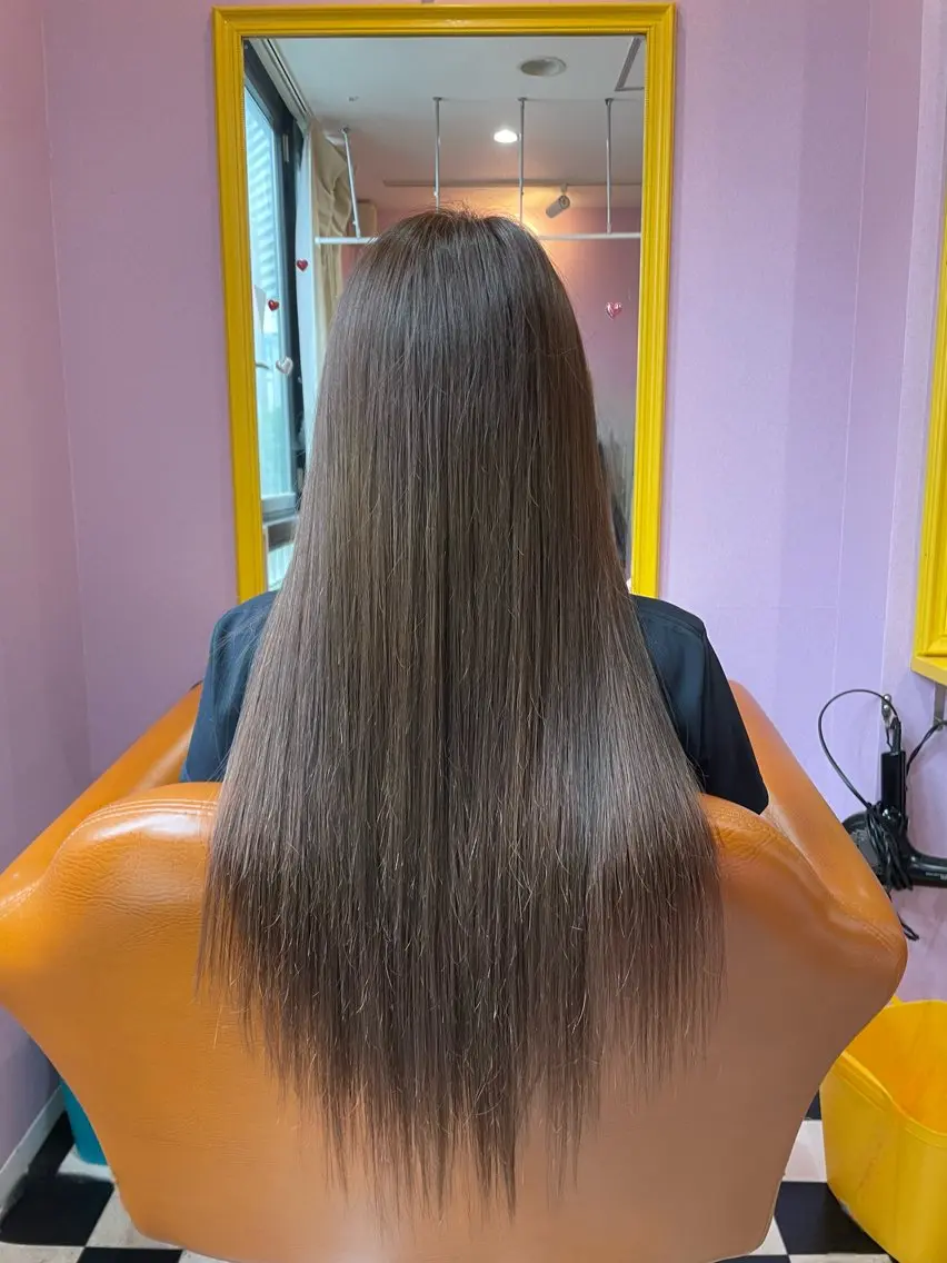 ゆか🐻 ちび編み🤍シールのヘアスタイル