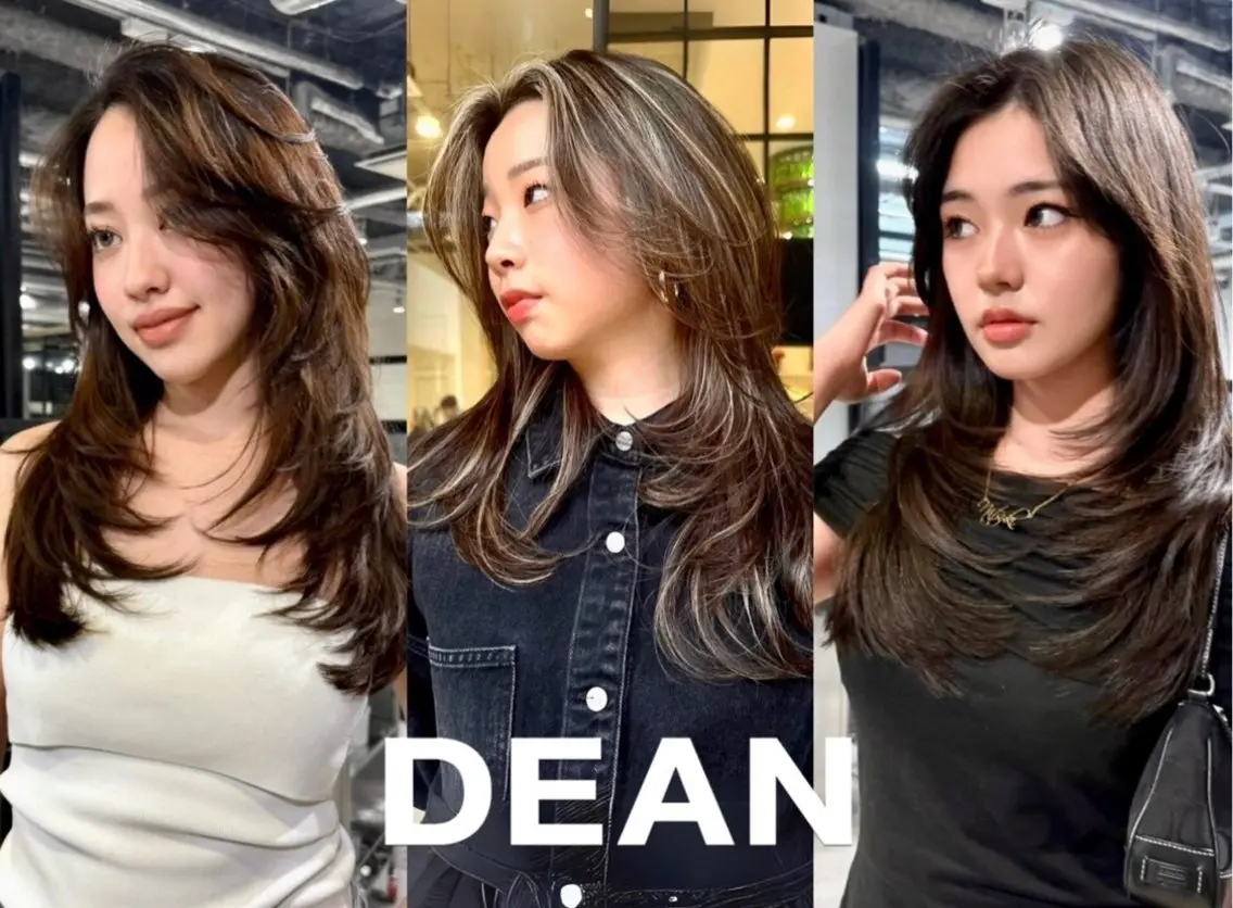 ロング DEAN ISLA ハイトーンカラーのヘアスタイル