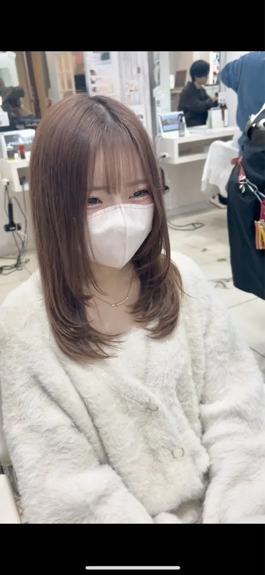 ミディアム カラー カット ヘアカラー トリートメント 【髪質改善カラー】 瀧田嵐士🇰🇷のヘアスタイル