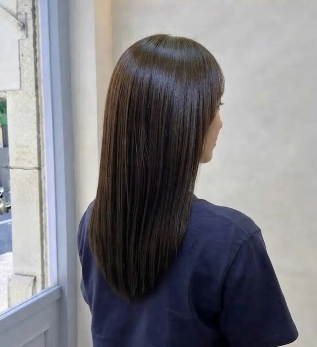 ロング カラー 松下 沙織のヘアスタイル