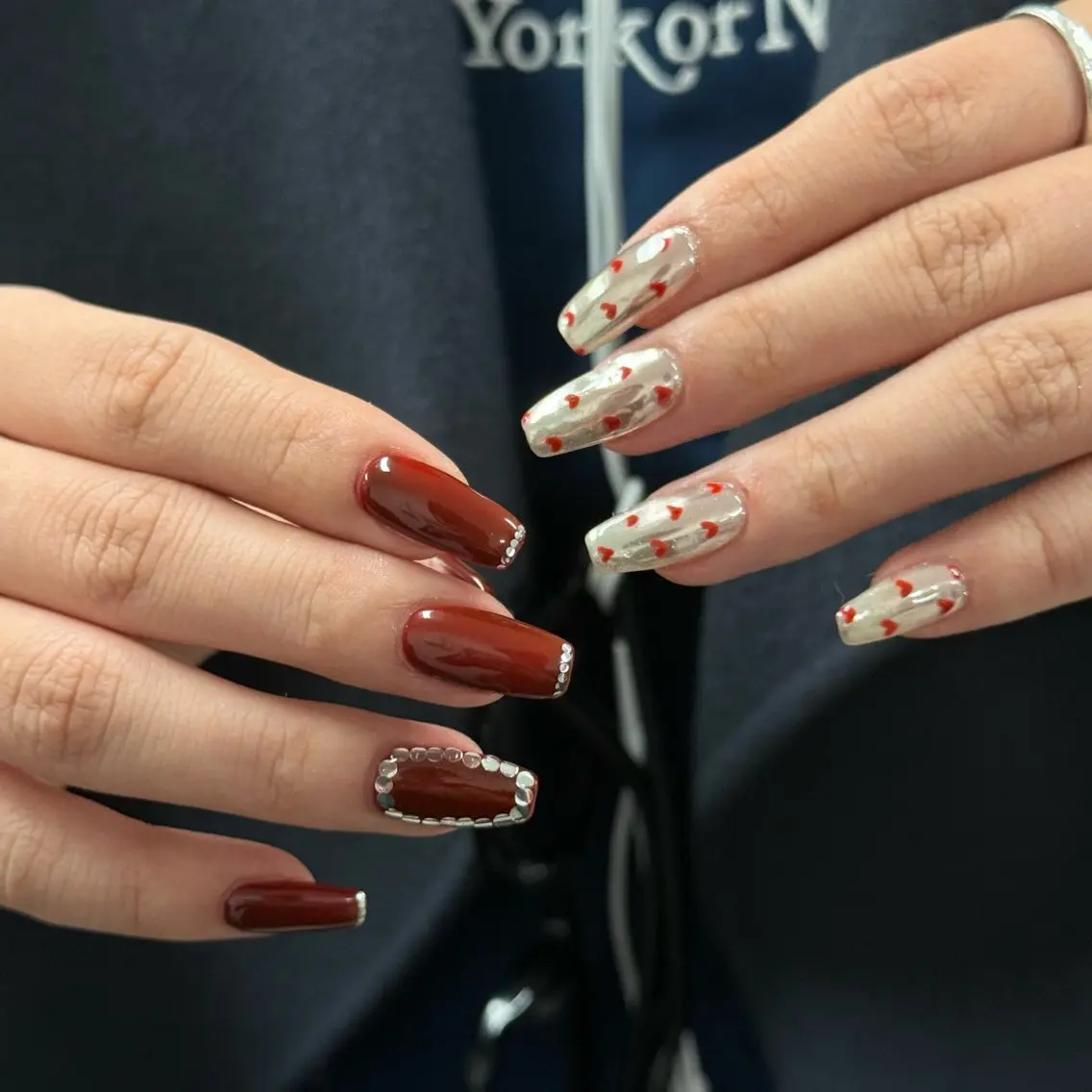 ネイル バレンタイン ハンドネイル JON YUEのネイルデザイン