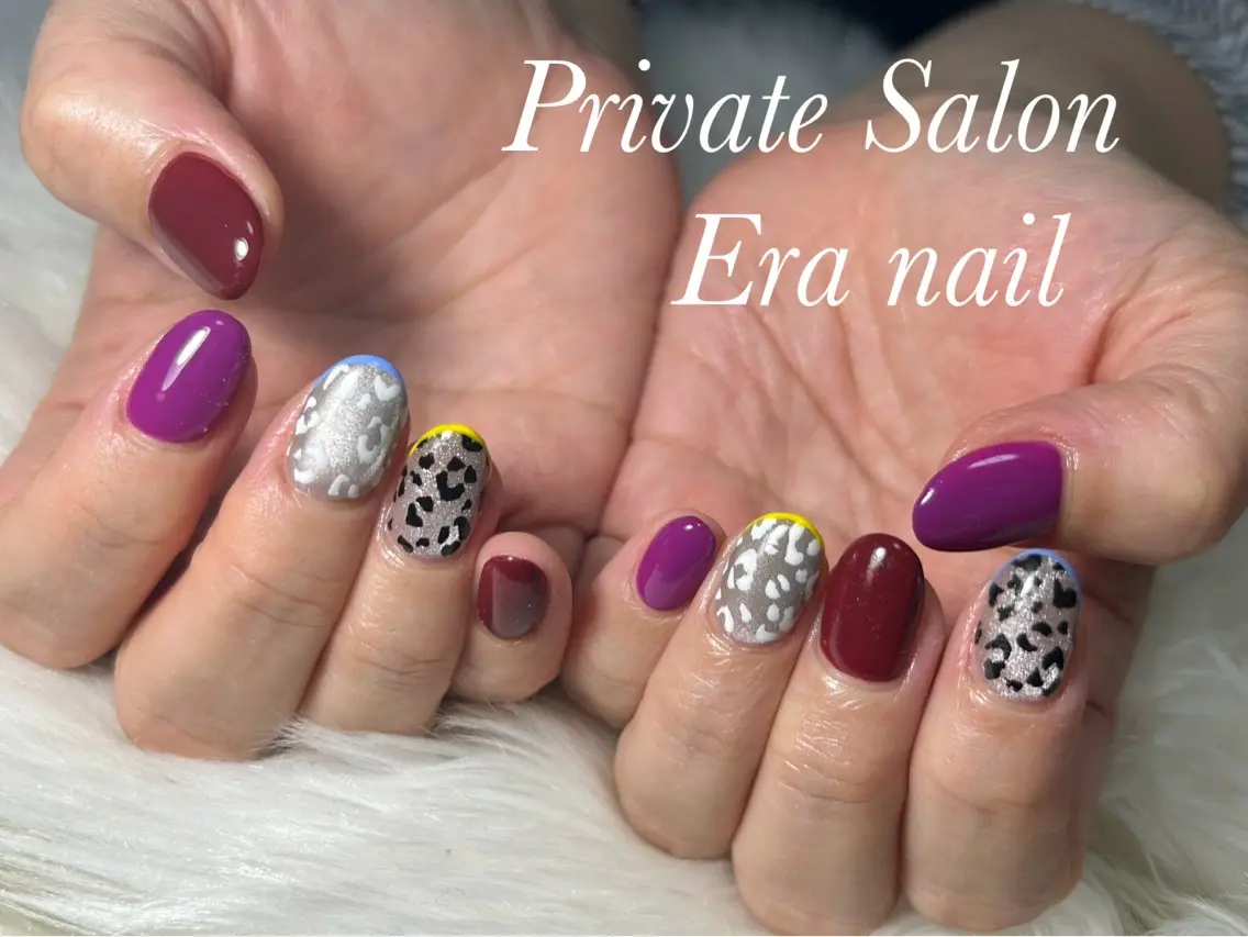 ネイル アニマル柄 ハンドネイル Era nailのネイルデザイン