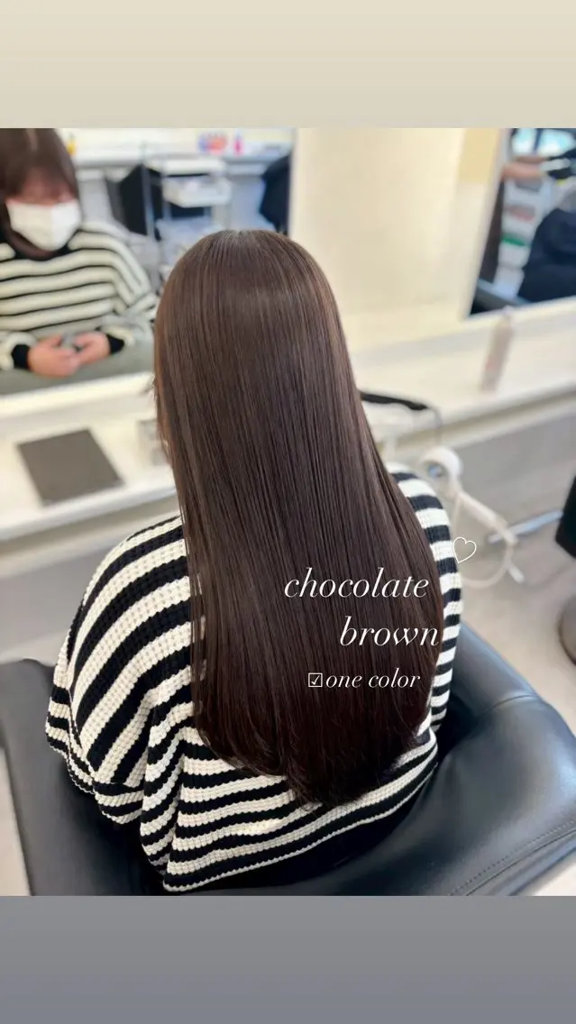 ロング ヘアカラー ParveMix 宮﨑 梨里のヘアスタイル