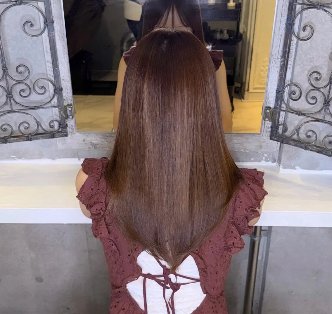 セミロング ヘアカラー 渋谷/髪質改善 カラー🪽美那のヘアスタイル