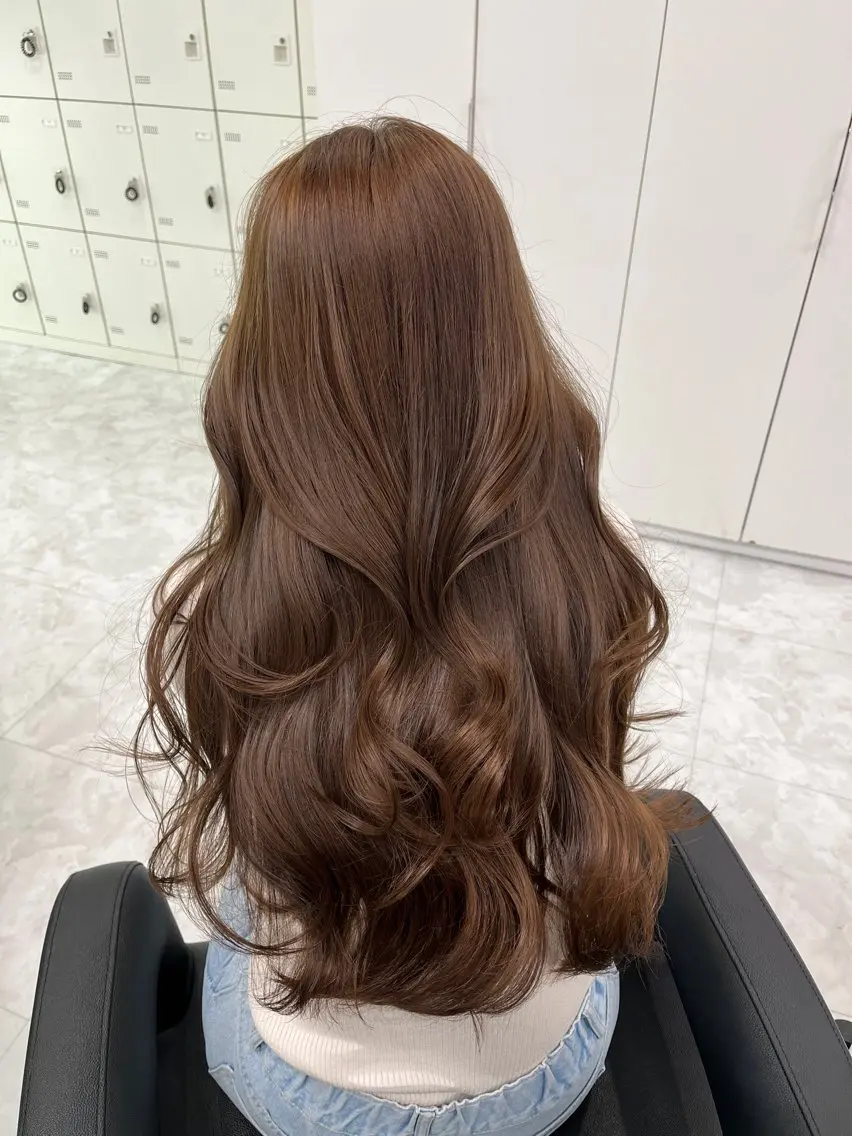 ロング カラー カット ヘアカラー トレンドヘア /mina♡のヘアスタイル