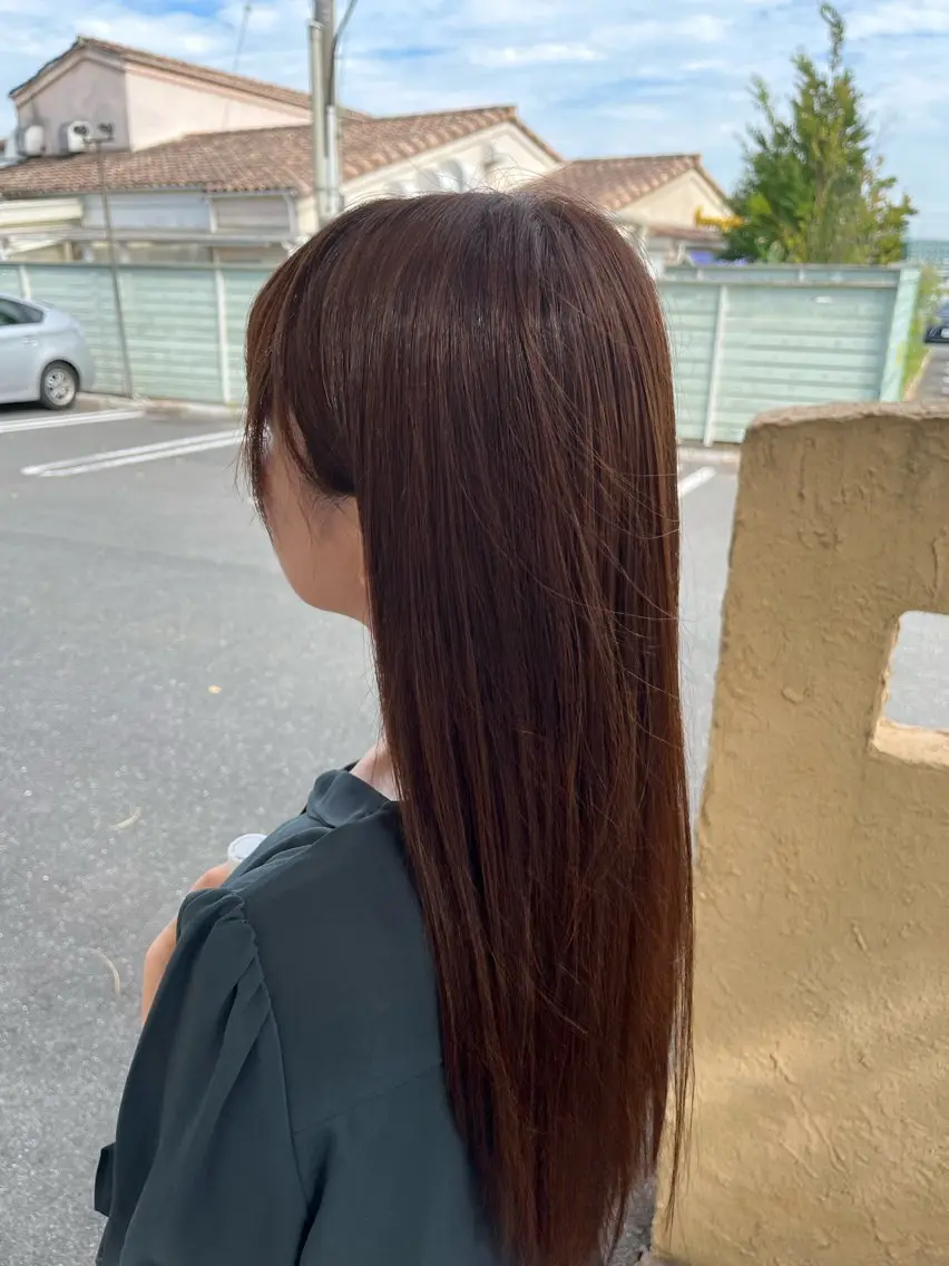 ロング 片岡 陽のヘアスタイル