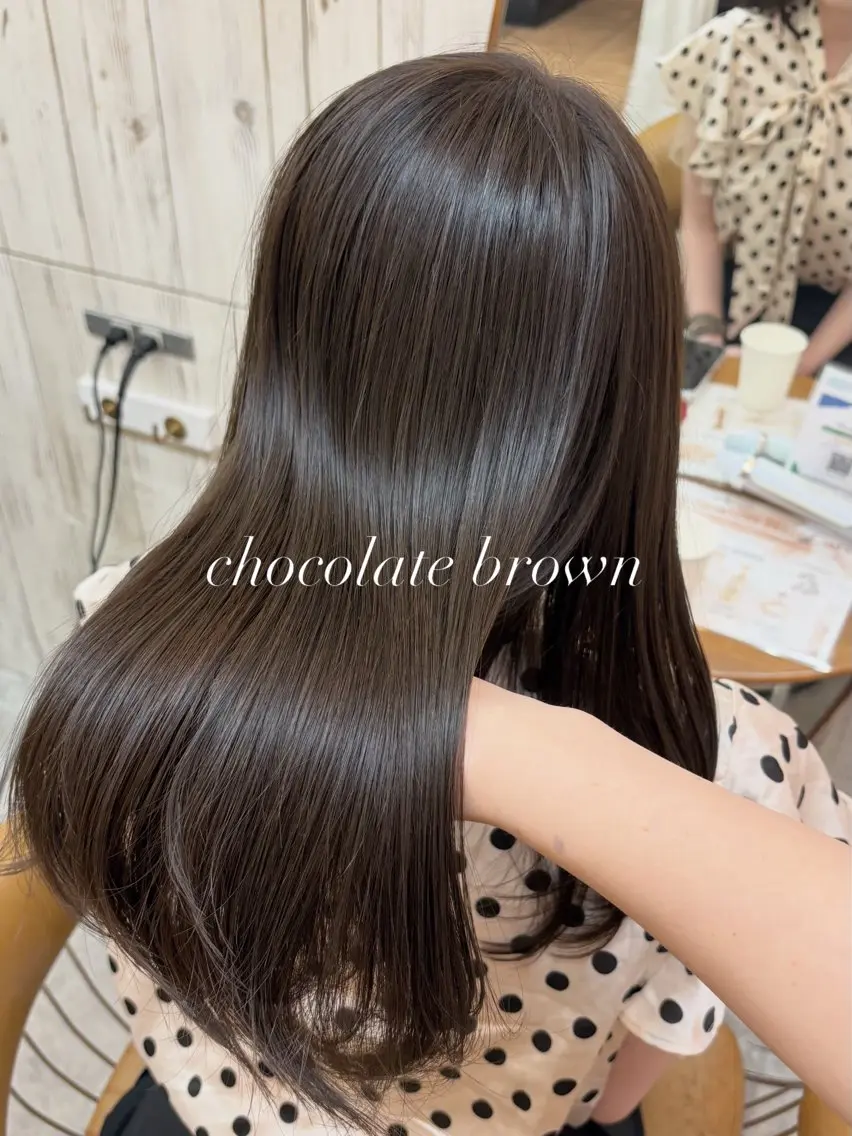 ロング ヘアカラー トリートメント オリーブベージュ/ボ ブレイヤーたまき🧡のヘアスタイル