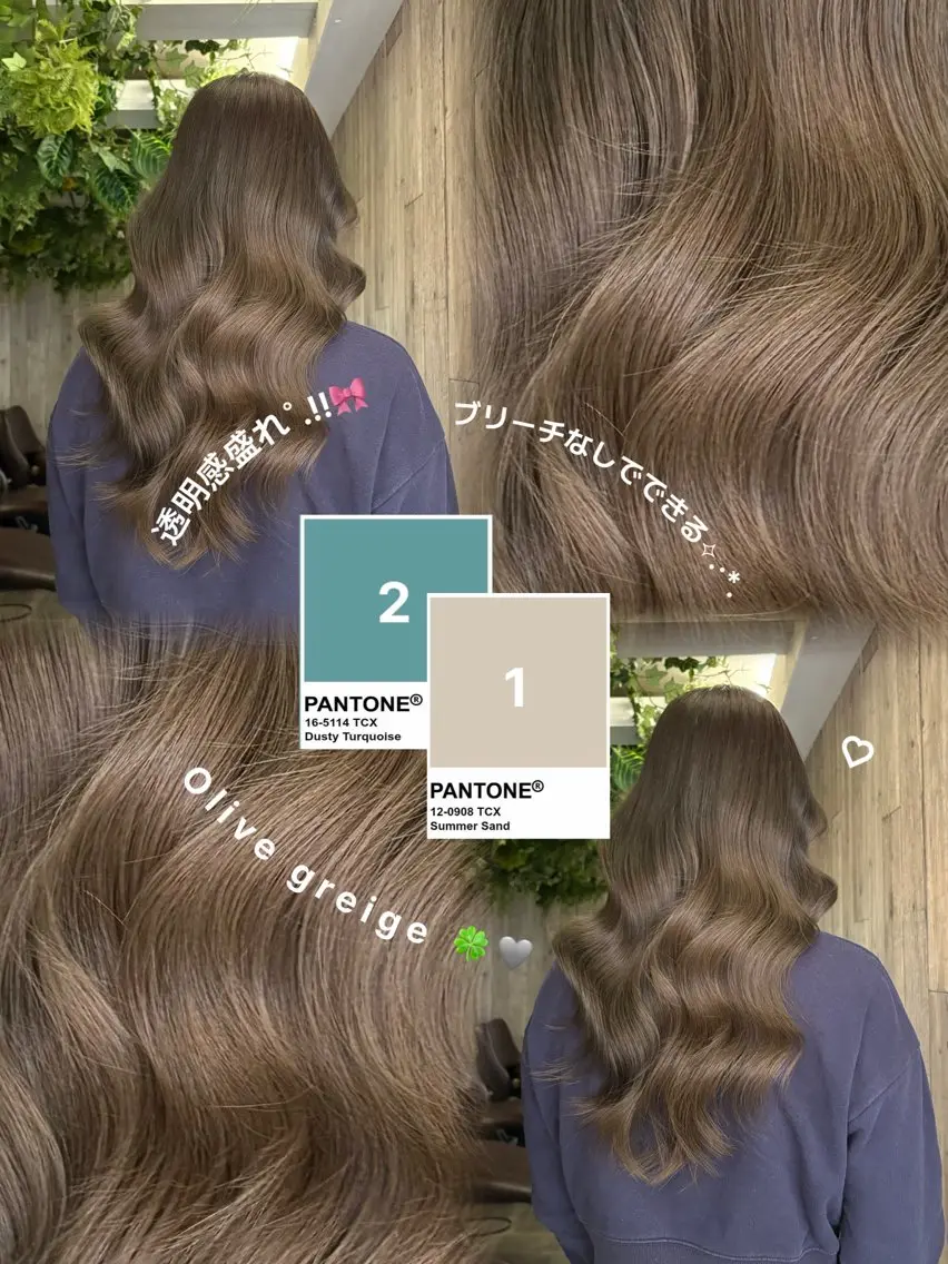 ロング カラー ヘアアレンジ 透明感カラー ヘアカラー スズナ♡ 透明感カラー✩.*˚のヘアスタイル