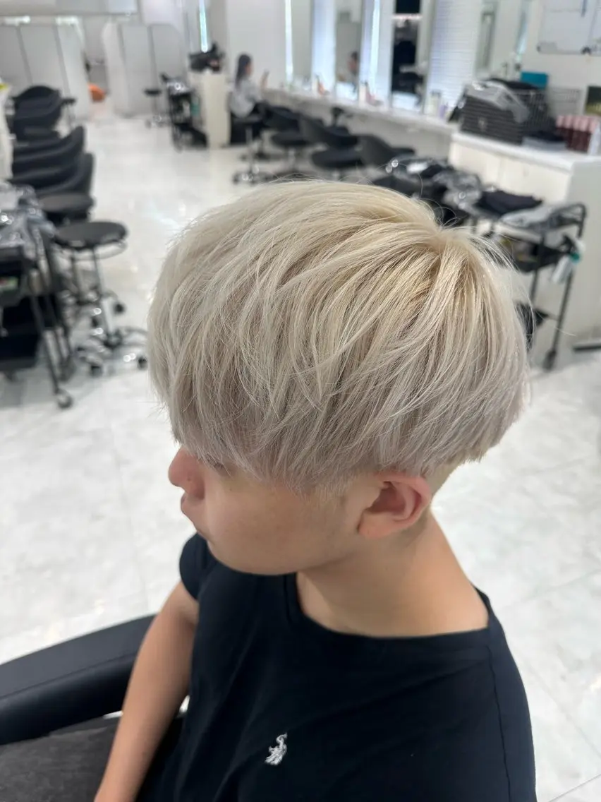 ショート カラー メンズ ヘアカラー トリートメント 🐺韓国風メンズ特化 あさひ🐺のヘアスタイル