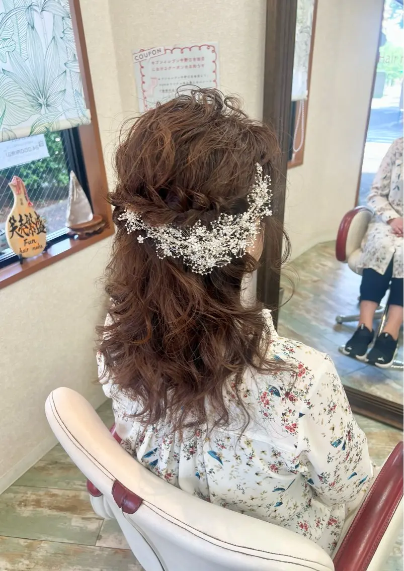 ミディアム ヘアセット 田牧 みゆきのヘアスタイル
