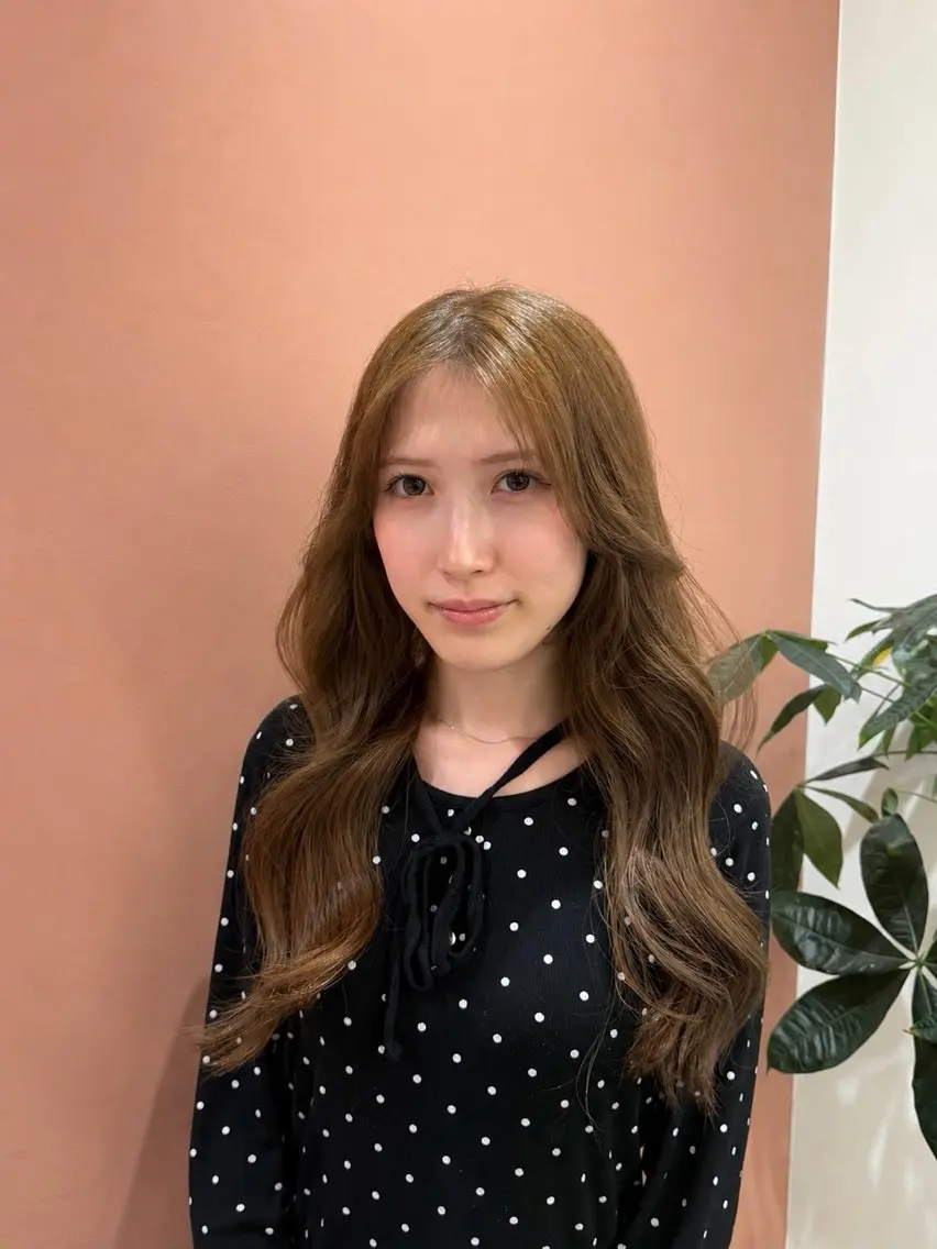 ロング 似合わせカット ヘアカラー めぐみ/透明感カラー /ヘアセットのヘアスタイル